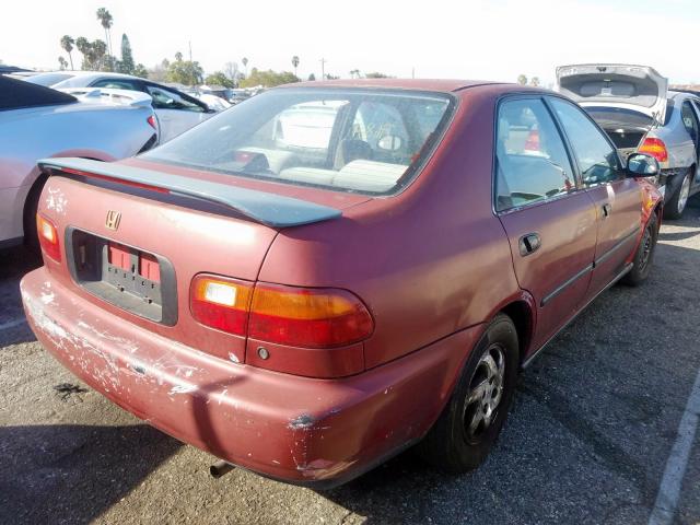 JHMEG8644SS013401 - 1995 HONDA CIVIC DX  photo 4