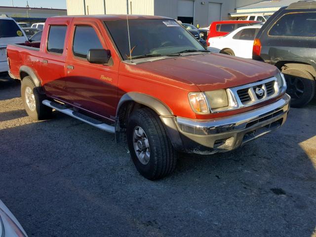 1N6ED27T6YC349743 - 2000 NISSAN FRONTIER C BURGUNDY photo 1