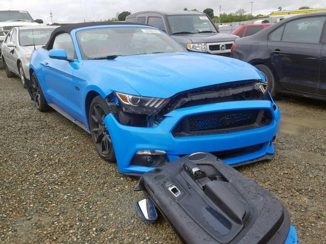 1FATP8FF2H5327295 - 2017 FORD MUSTANG GT BLUE photo 1