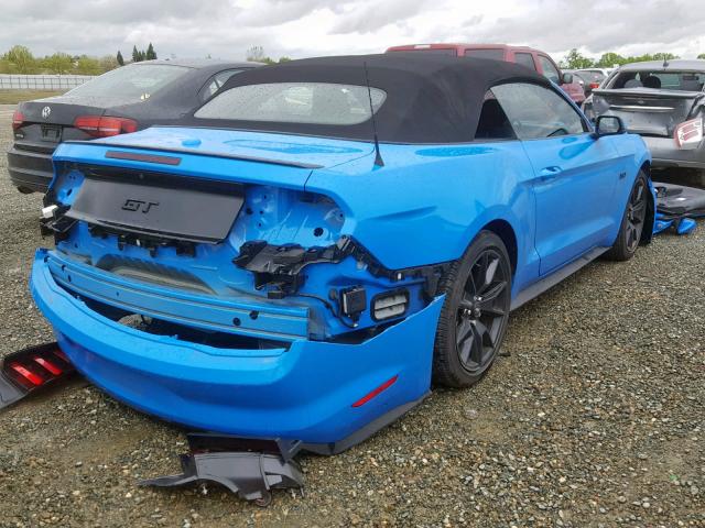 1FATP8FF2H5327295 - 2017 FORD MUSTANG GT BLUE photo 4