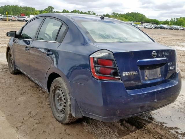 3N1AB61E37L636603 - 2007 NISSAN SENTRA 2.0 BLUE photo 3