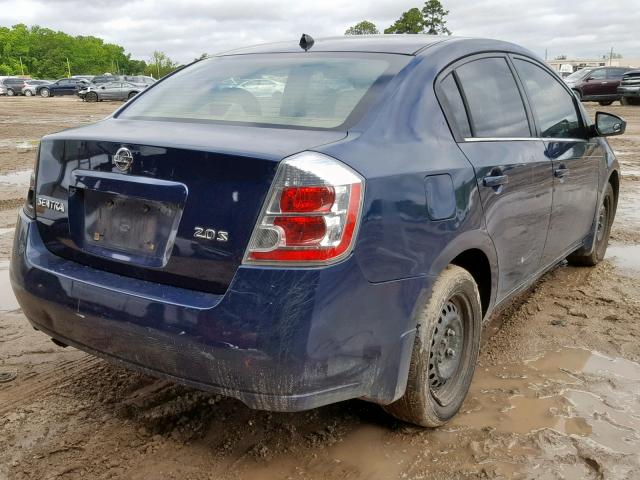 3N1AB61E37L636603 - 2007 NISSAN SENTRA 2.0 BLUE photo 4