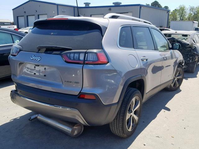 1C4PJLDB8KD325029 - 2019 JEEP CHEROKEE L GRAY photo 4