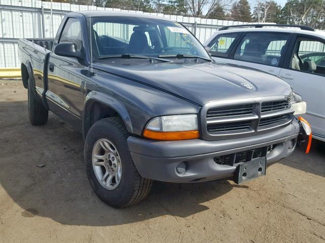 1D7GG16X43S220129 - 2003 DODGE DAKOTA SXT GRAY photo 1