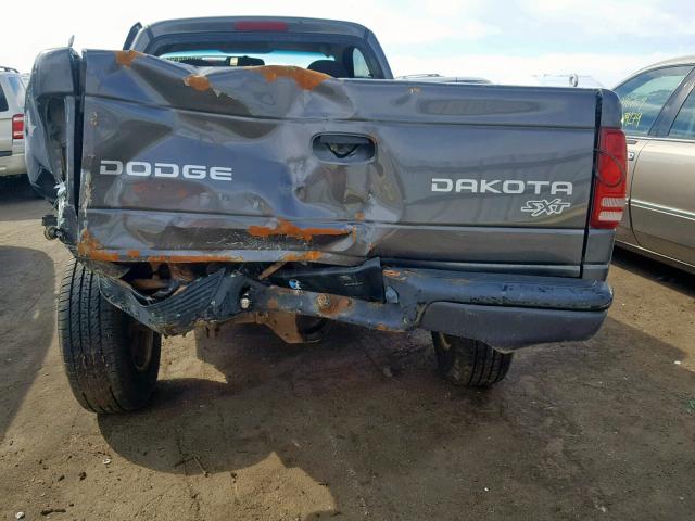 1D7GG16X43S220129 - 2003 DODGE DAKOTA SXT GRAY photo 9