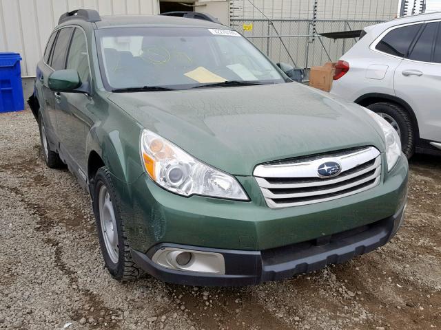 4S4BRGGC0A3373610 - 2010 SUBARU OUTBACK PR GREEN photo 1