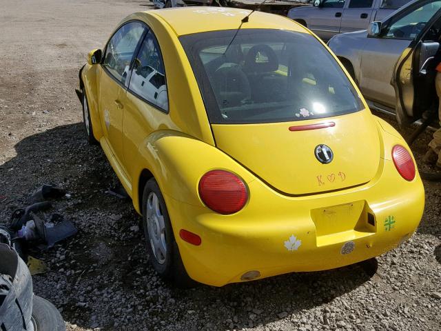 3VWCB21C12M428216 - 2002 VOLKSWAGEN NEW BEETLE ყვითელი ფოტო 3