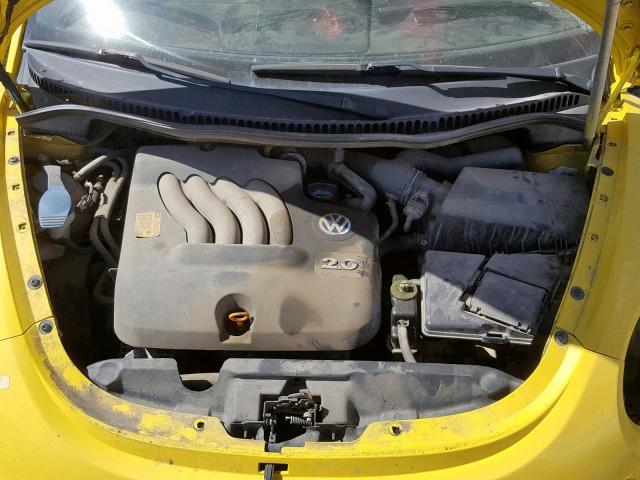 3VWCB21C12M428216 - 2002 VOLKSWAGEN NEW BEETLE ყვითელი ფოტო 7