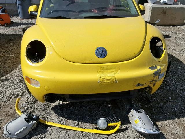3VWCB21C12M428216 - 2002 VOLKSWAGEN NEW BEETLE ყვითელი ფოტო 9