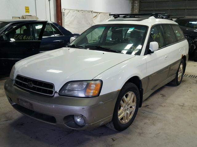 4S3BH686517633731 - 2001 SUBARU LEGACY OUT WHITE photo 2