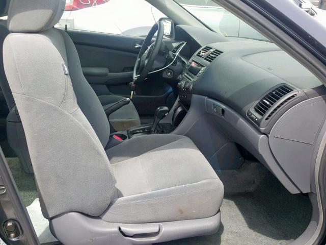 1HGCM66427A059846 - 2007 HONDA ACCORD SE GRAY photo 5