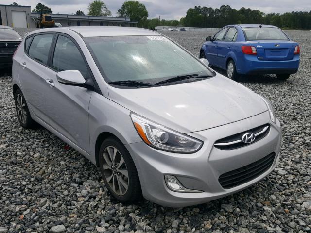 KMHCU5AEXHU351989 - 2017 HYUNDAI ACCENT SPO SILVER photo 1