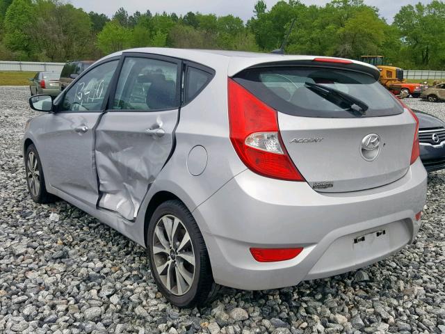 KMHCU5AEXHU351989 - 2017 HYUNDAI ACCENT SPO SILVER photo 3