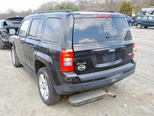 1C4NJRFB9ED651594 - 2014 JEEP PATRIOT LA BLACK photo 3