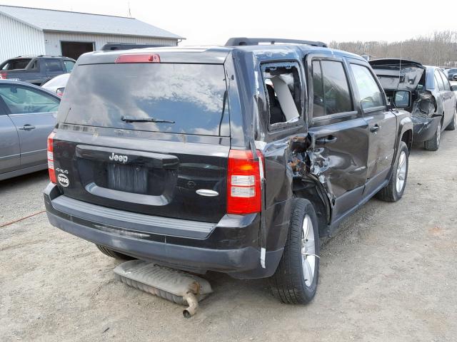 1C4NJRFB9ED651594 - 2014 JEEP PATRIOT LA BLACK photo 4