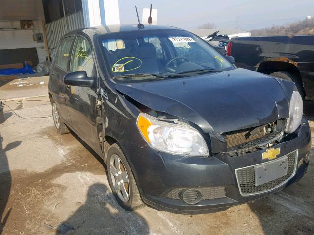 KL1TD6DE9AB122640 - 2010 CHEVROLET AVEO LS GRAY photo 1