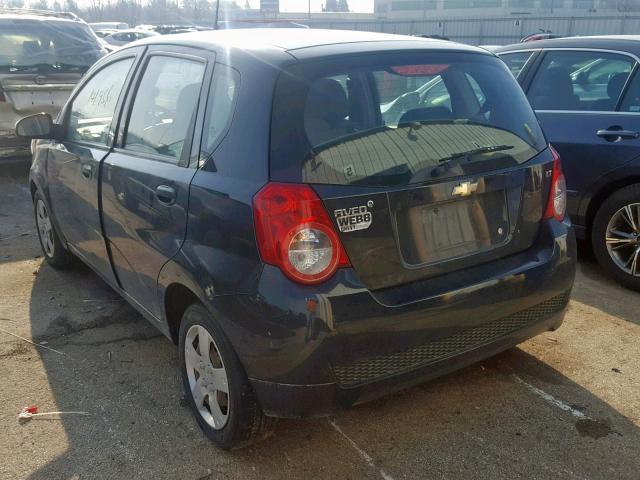 KL1TD6DE9AB122640 - 2010 CHEVROLET AVEO LS GRAY photo 3