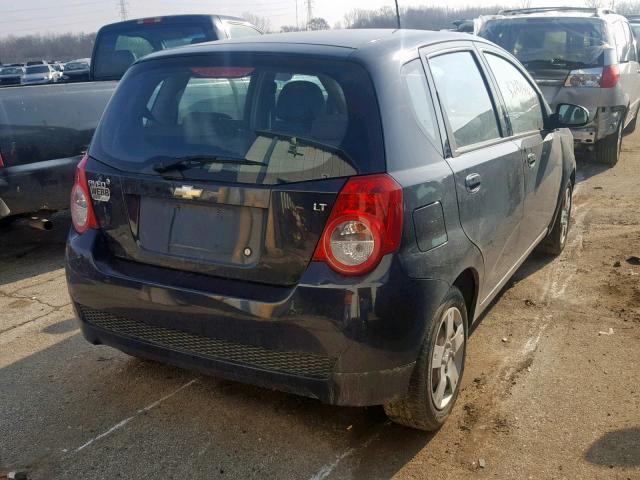 KL1TD6DE9AB122640 - 2010 CHEVROLET AVEO LS GRAY photo 4