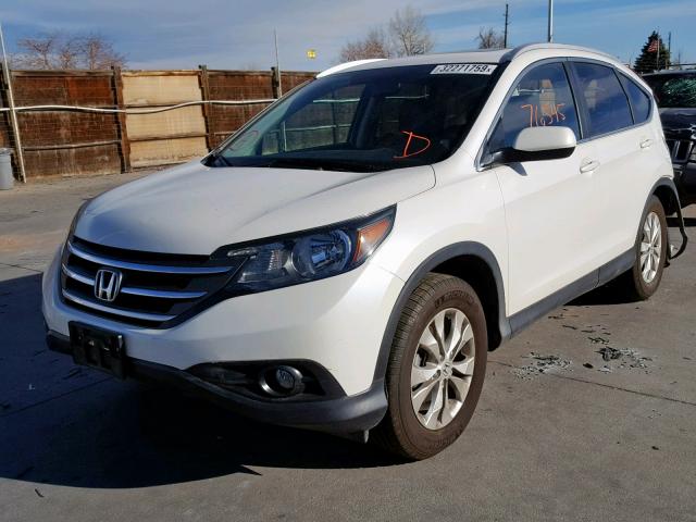 5J6RM3H71EL031224 - 2014 HONDA CR-V EXL WHITE photo 2