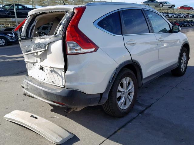 5J6RM3H71EL031224 - 2014 HONDA CR-V EXL WHITE photo 4