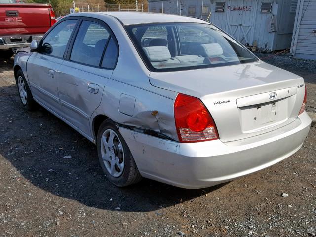 KMHDN46D06U257385 - 2006 HYUNDAI ELANTRA GL SILVER photo 3