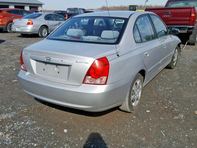 KMHDN46D06U257385 - 2006 HYUNDAI ELANTRA GL SILVER photo 4