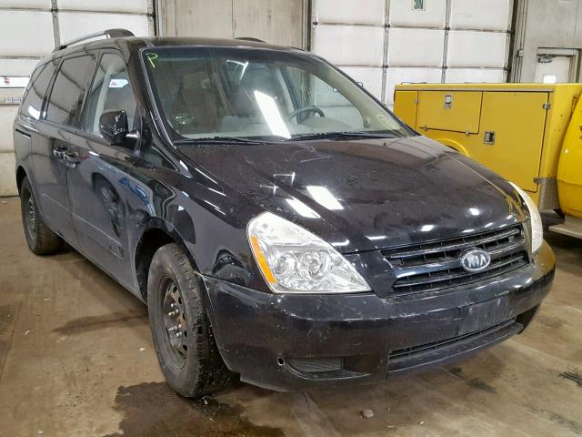 KNDMG4C39A6360943 - 2010 KIA SEDONA LX BLACK photo 1