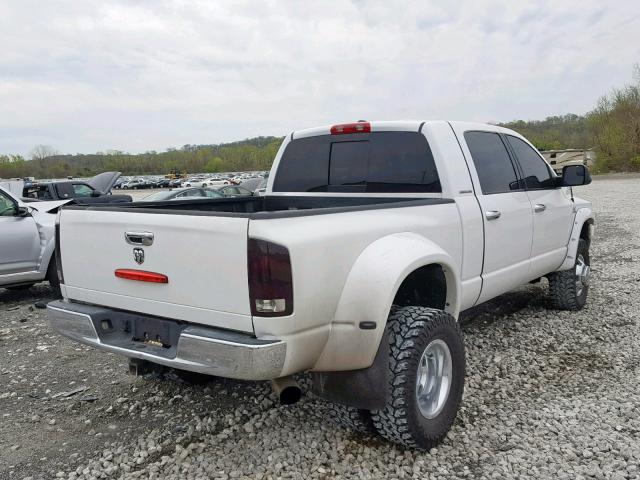 3D7MX49C66G270278 - 2006 DODGE RAM 3500 WHITE photo 4