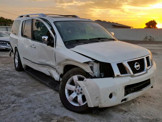 5N1BA0NDXEN613105 - 2014 NISSAN ARMADA SV WHITE photo 1