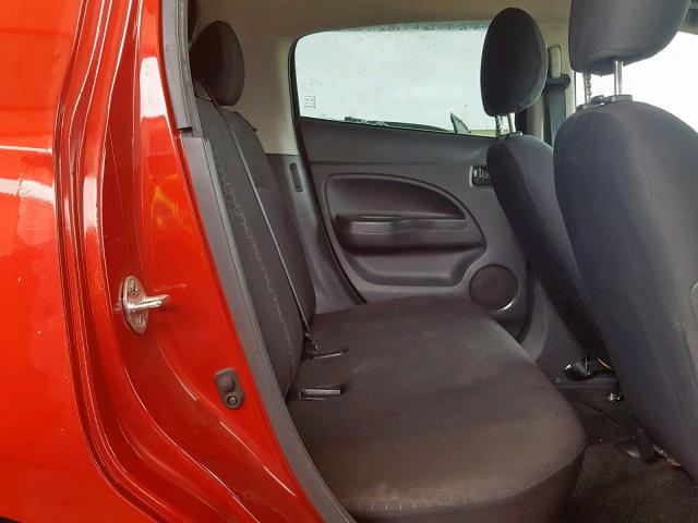 ML32A3HJ2FH043742 - 2015 MITSUBISHI MIRAGE DE RED photo 6