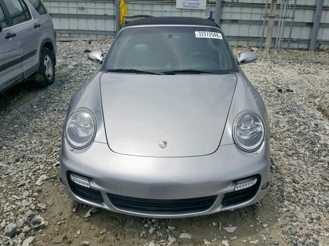 WP0CD29908S788616 - 2008 PORSCHE 911 TURBO SILVER photo 9