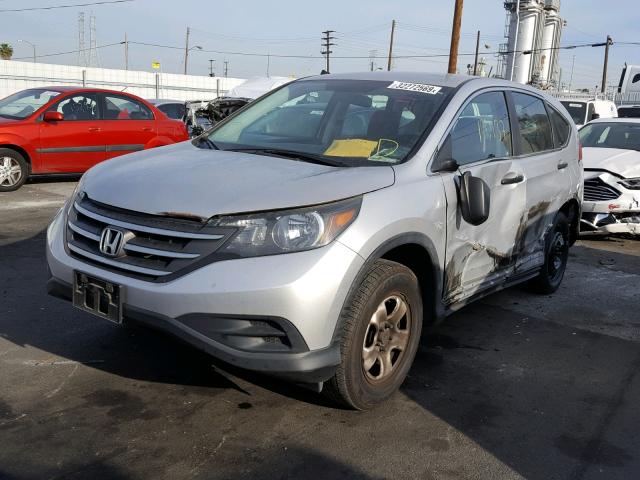 5J6RM3H37CL016947 - 2012 HONDA CR-V LX SILVER photo 2