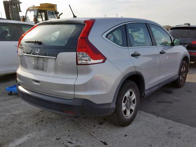 5J6RM3H37CL016947 - 2012 HONDA CR-V LX SILVER photo 4