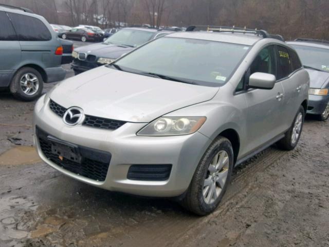 JM3ER29L680195318 - 2008 MAZDA CX-7 SILVER photo 2