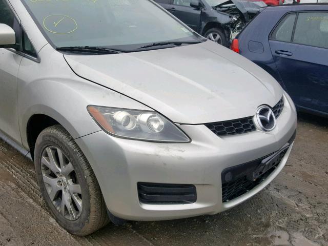 JM3ER29L680195318 - 2008 MAZDA CX-7 SILVER photo 9