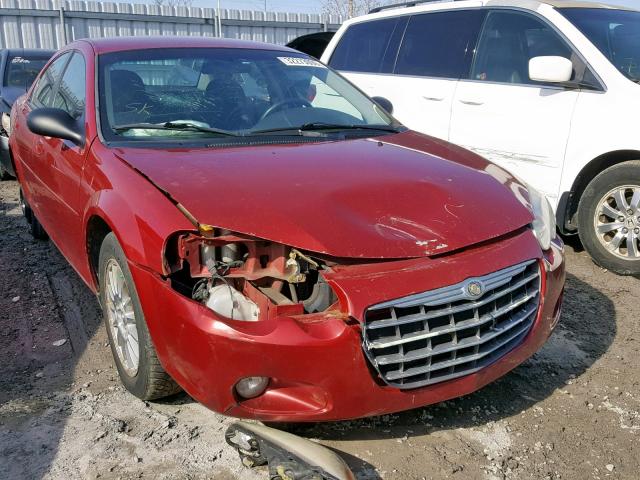 1C3EL56R65N649235 - 2005 CHRYSLER SEBRING TO RED photo 9