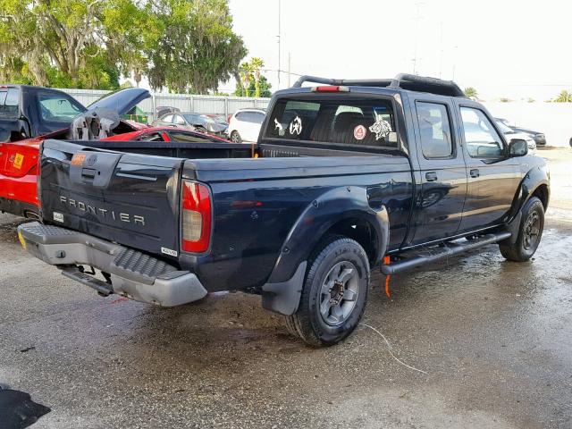 1N6ED29X94C401375 - 2004 NISSAN FRONTIER C BLACK photo 4