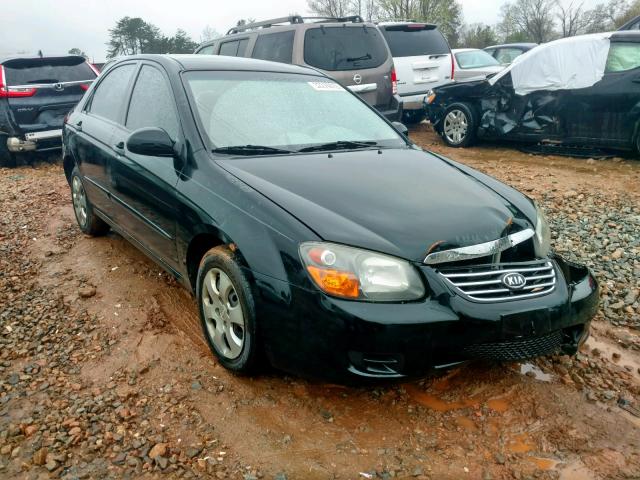 KNAFE221695648226 - 2009 KIA SPECTRA EX BLACK photo 1