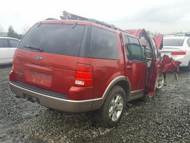 1FMZU74K94UB55978 - 2004 FORD EXPLORER E RED photo 4