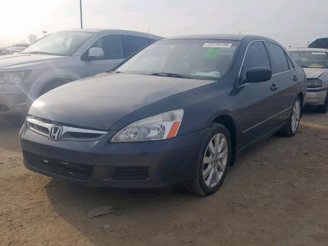 1HGCM66867A070822 - 2007 HONDA ACCORD EX GRAY photo 2
