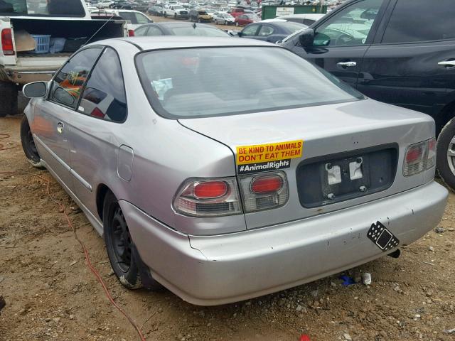 1HGEJ6129WL037188 - 1998 HONDA CIVIC DX GRAY photo 3