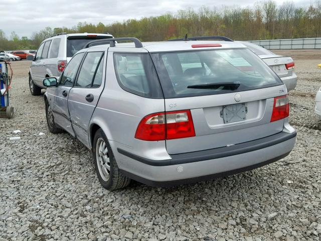 YS3EB59E143511631 - 2004 SAAB 9-5 LINEAR SILVER photo 3