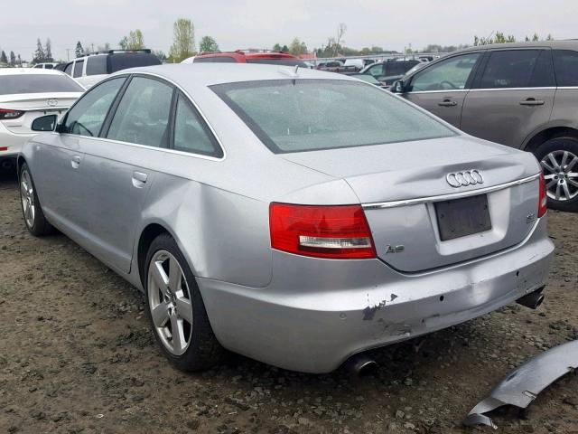 WAUEH74F76N166837 - 2006 AUDI A6 S-LINE SILVER photo 3