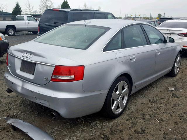 WAUEH74F76N166837 - 2006 AUDI A6 S-LINE SILVER photo 4