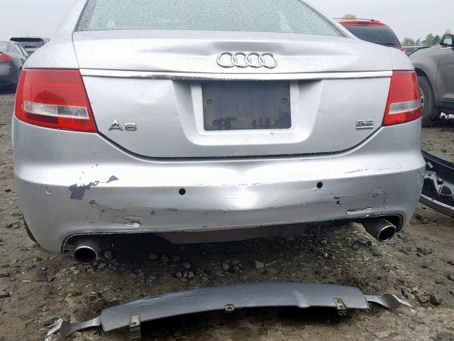 WAUEH74F76N166837 - 2006 AUDI A6 S-LINE SILVER photo 9