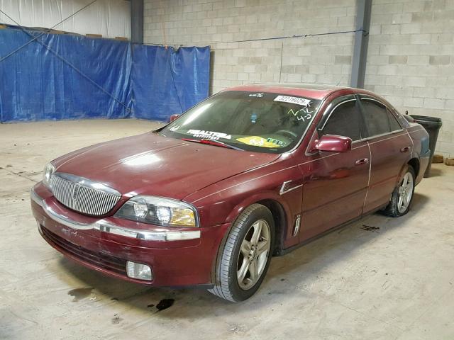 1LNHM86S8YY921275 - 2000 LINCOLN LS BURGUNDY photo 2