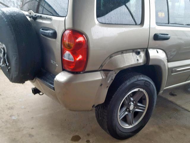 1J4GL38K93W713522 - 2003 JEEP LIBERTY RE TAN photo 9