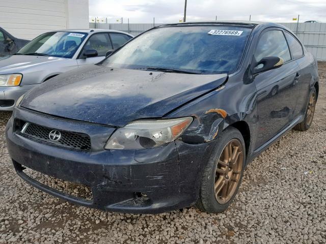 JTKDE177070193474 - 2007 TOYOTA SCION TC BLACK photo 2