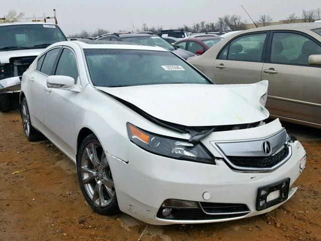 19UUA9F7XDA000242 - 2013 ACURA TL ADVANCE WHITE photo 1