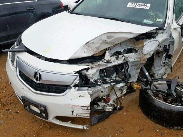 19UUA9F7XDA000242 - 2013 ACURA TL ADVANCE WHITE photo 10